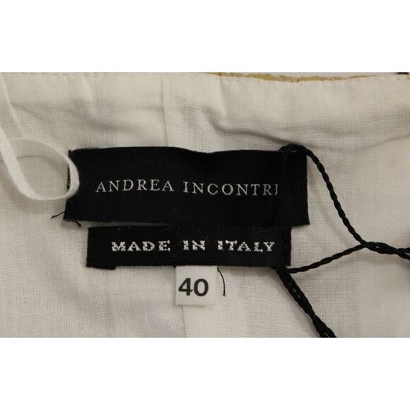 Andrea Incontri Brocade Cocktail Dress Women Beige Tops & T-Shirts - Picture 6 of 6